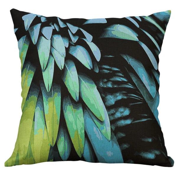 Leaves Feather   Cushion Cover Throw Pillow Case Home Sofa Car Decor