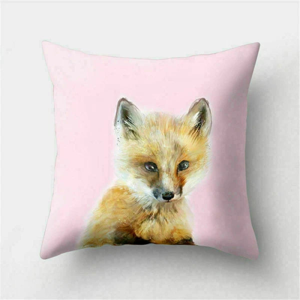 Decor Cushion Pink Throw Cover Case Cute Sofa Cover Animal Home Pillow