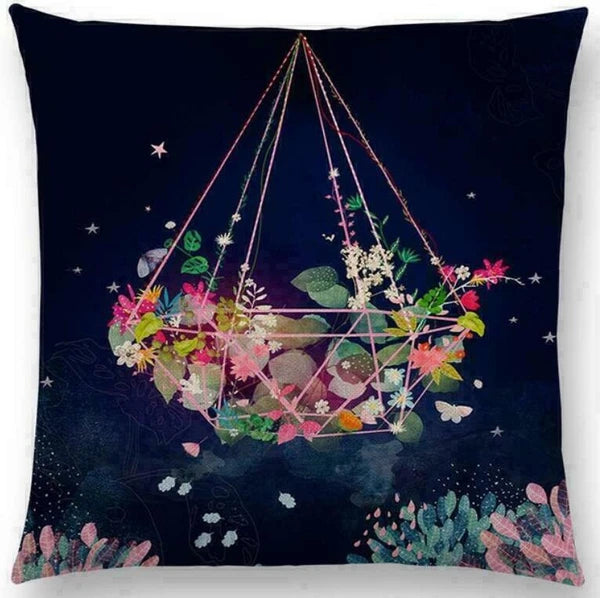 Cover Sofa Floral Case Cushion Pattern / Decor 18" pillow