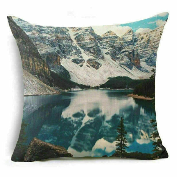 18'' Forest Plant pillow case sofa waist Home cover cushion Decor