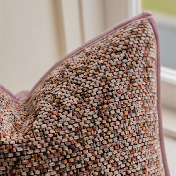 20x20in Chenille Fabric Throw Pillow Covers Sofa Bed Cushion Cover Case With Zip