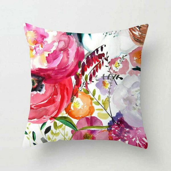 Rustic Flower 18inch Pillow Case Sofa Bed Cushion Cover Home Decor