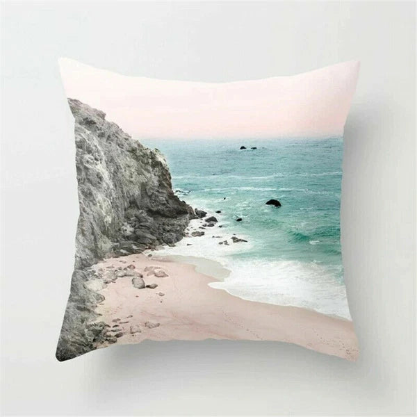 18inch Sea Polyester Pillow Case Waist Throw Home Cover Sofa Cushion Decor