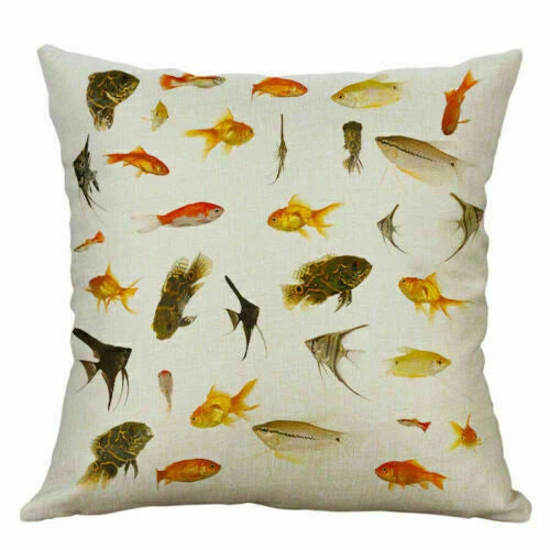 Cushion Decor Conch Print Home Cover 18" Sofa Pillow Case