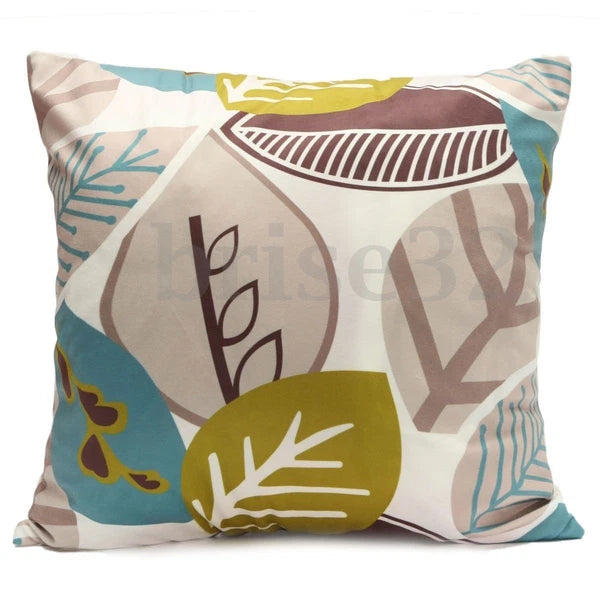 Leaves Feather   Cushion Cover Throw Pillow Case Home Sofa Car Decor