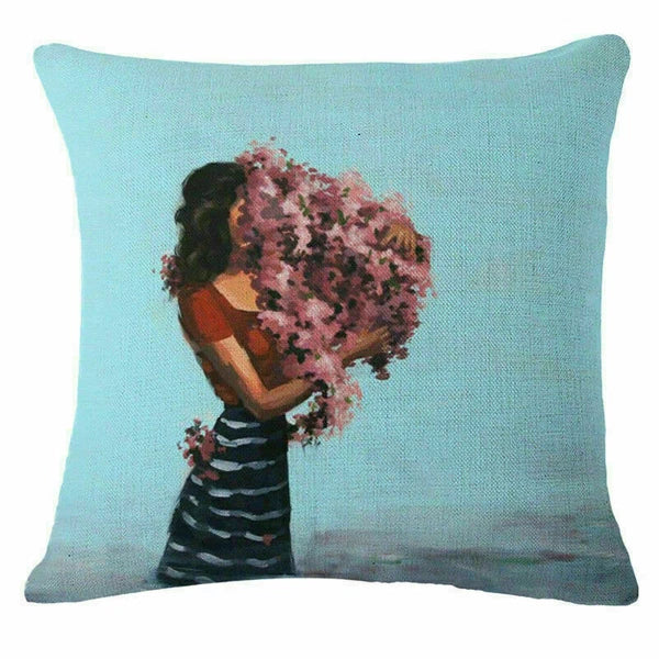 Decor Case Throw Home Flower Cushion Cover Pillow  Sofa Character