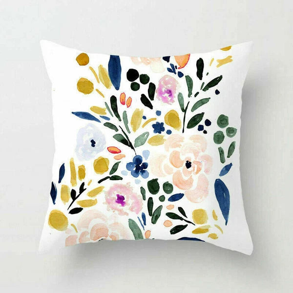 Rustic Flower 18inch Pillow Case Sofa Bed Cushion Cover Home Decor