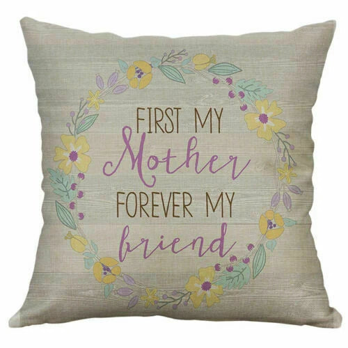 Love Letter Cover Pillow Case Print Home Cushion Cotton 18" Decor Sofa