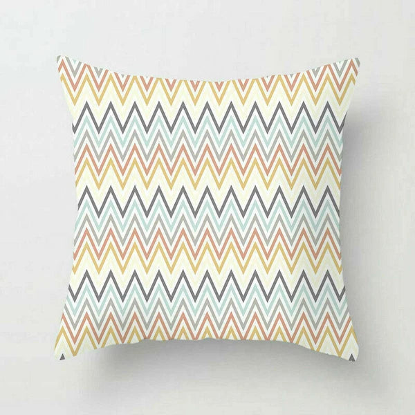 Polyester Geometric Sweet Pillow Case Sofa Waist Home Cover Cushion Decor 18"