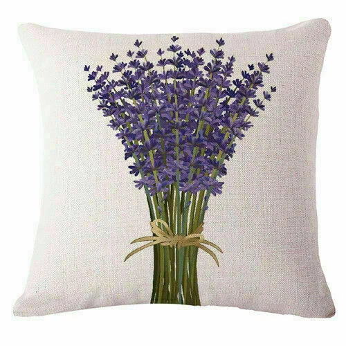 New Lavender Pillow Case Home Cover Cushion Sofa Decor Gift