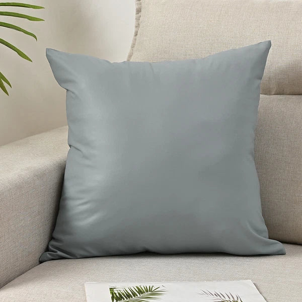 2025 Faux PU Leather Cushion Cover Throw Pillow Case Sofa Bed Home Decor