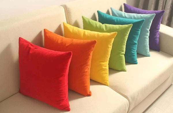 Pillow case cushion cover home sofa decor funda de cojiny 1 or 2x set nonprinted