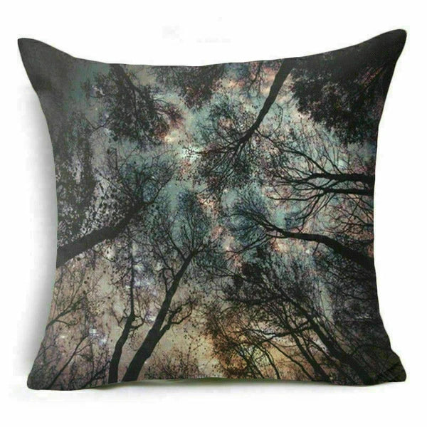 18'' Forest Plant pillow case sofa waist Home cover cushion Decor