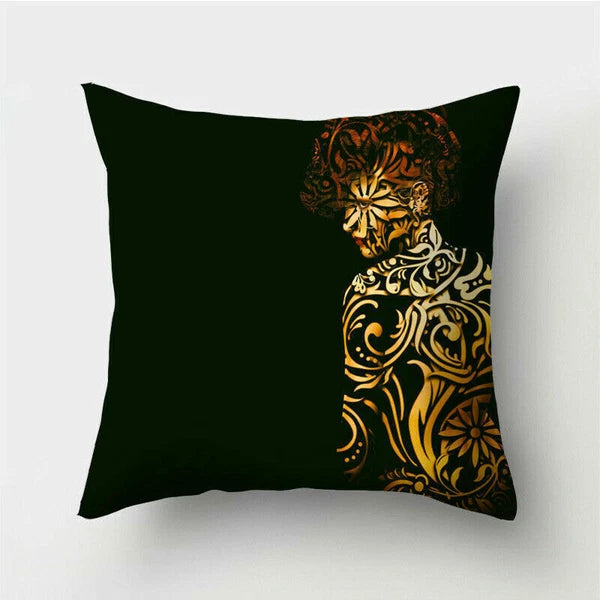 18'' Polyester Abstraction Sofa Pillow Case Cover Throw Waist Cushion Cover