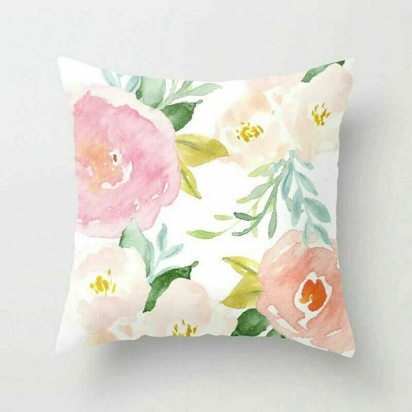 Rustic Flower 18inch Pillow Case Sofa Bed Cushion Cover Home Decor