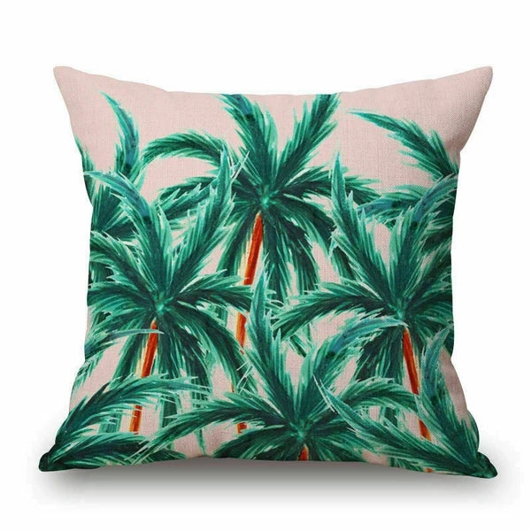 Plant Pattern Home Sofa Decor Pillow Case Waist Cushion Cover 18"