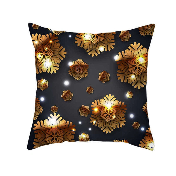 Christmas Deer Sofa Home Cover Pillow Case Throw Polyester Cushion Decor