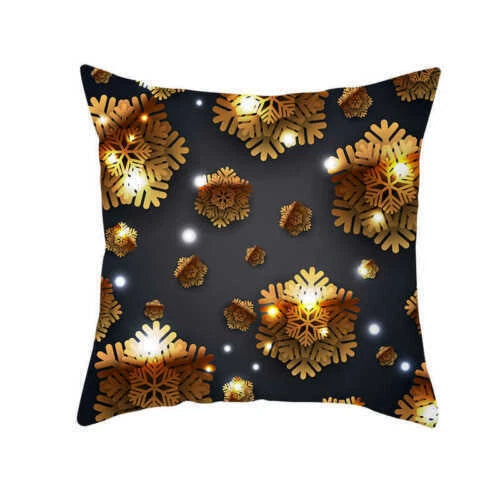 Christmas Deer Sofa Home Cover Pillow Case Throw Polyester Cushion Decor