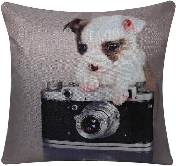 Cushion Cover Animal Print for Home Sofa Chair Bed Couch, Decorative Pillowcases