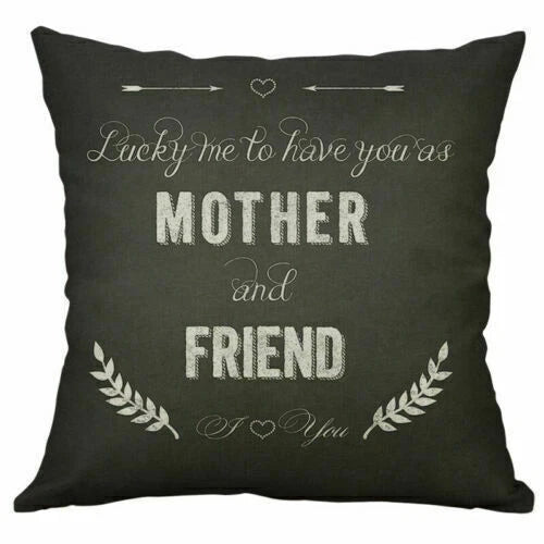 Love Letter Cover Pillow Case Print Home Cushion Cotton 18" Decor Sofa