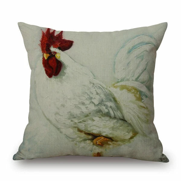 Memory Peacock & Flowers Home Decor Pillow Case Sofa Cushion Cover