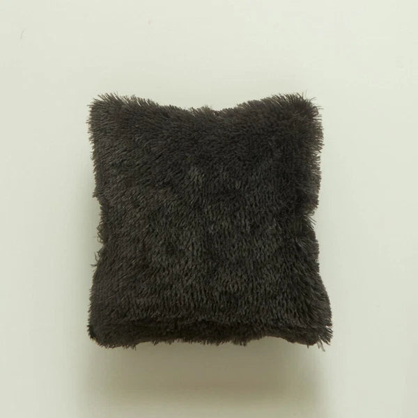 17" Fluffy Faux Fur Shaggy Pillow Case Plush Cushion Cover Sofa Bed Home Decor