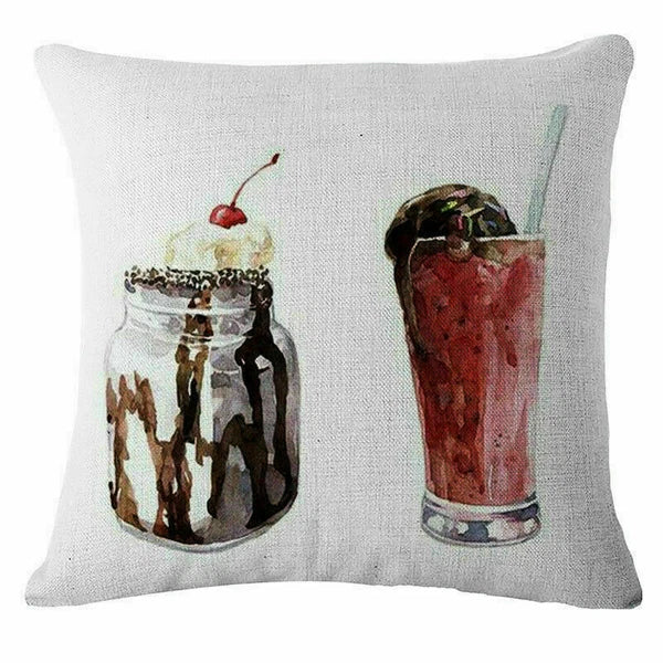 Decor Case Sofa Cover cup Cushion Throw 18" Home Beverage