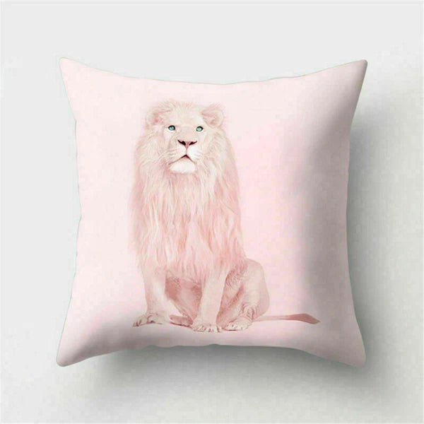 Decor Cushion Pink Throw Cover Case Cute Sofa Cover Animal Home Pillow