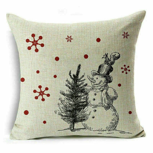 Decor Cushion 18" Pillow Cover Sofa Christmas Throw Style Home