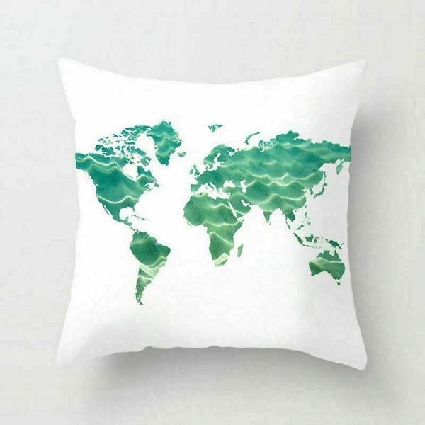 18" Retro Sea Animal Pillow Case Cover Throw Cushion Decor Polyester Sofa Home