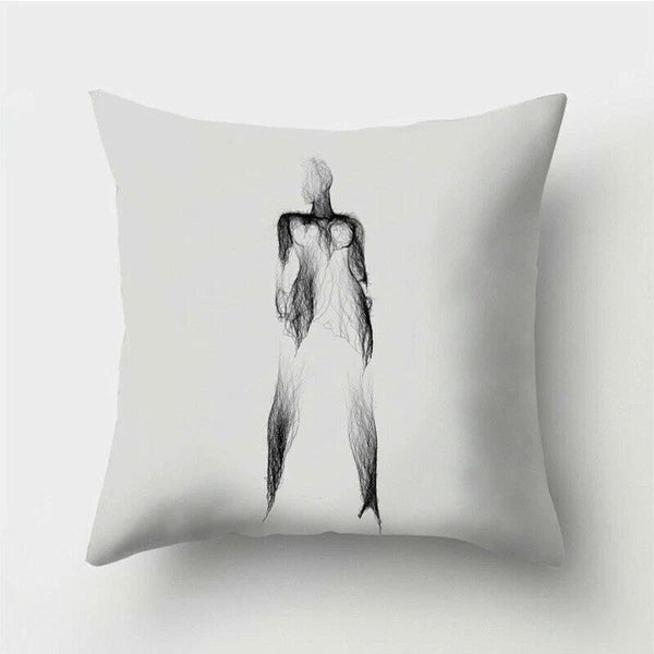 18'' Polyester Abstraction Sofa Pillow Case Cover Throw Waist Cushion Cover