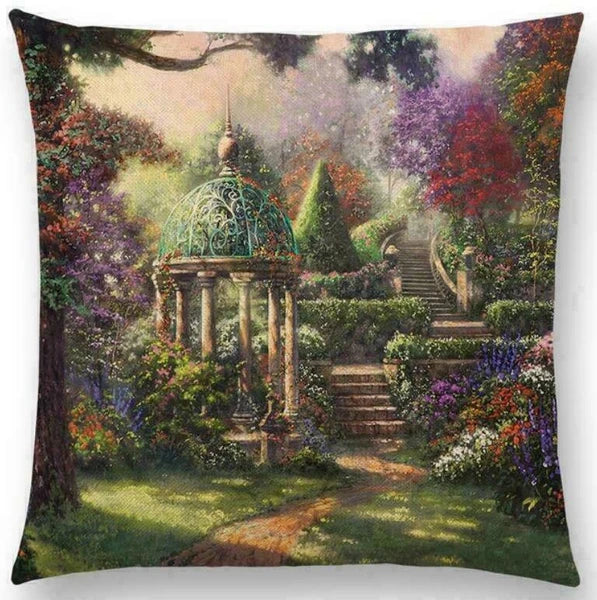 Scenery Country Sofa Decor Pillow Case Throw Cushion Cover Gift