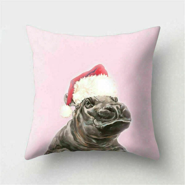 Decor Cushion Pink Throw Cover Case Cute Sofa Cover Animal Home Pillow