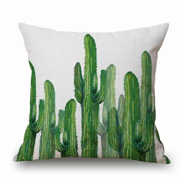 Plant Pattern Home Sofa Decor Pillow Case Waist Cushion Cover 18"