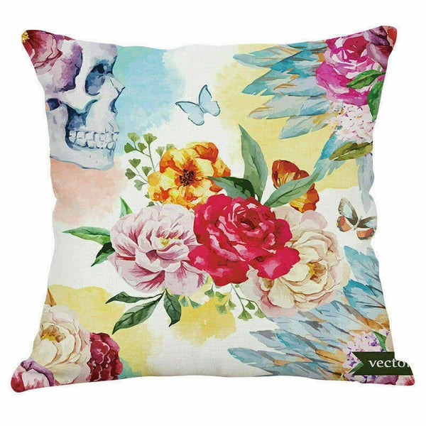 Decoration Cushion Cover Pillow Sofa Home Case Plants Office Green