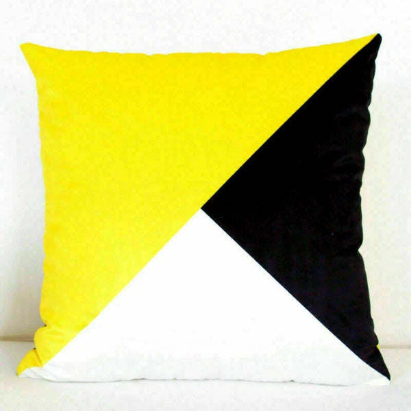 Cushion Sofa Throw Case Waist Geometric Cover Pattern Pillow Home