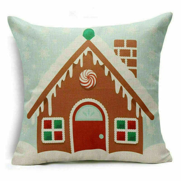 Decor Cushion 18" Pillow Cover Sofa Christmas Throw Style Home