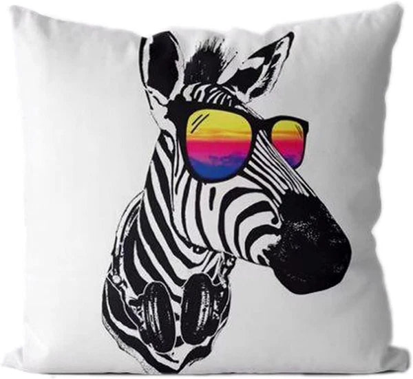 Cushion Cover Animal Print for Home Sofa Chair Bed Couch, Decorative Pillowcases