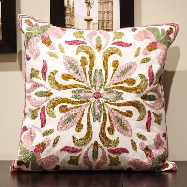 Boho Cushion Cover Bohemian Throw Pillow Case Ethnic Sofa Bed Embroidery NEW