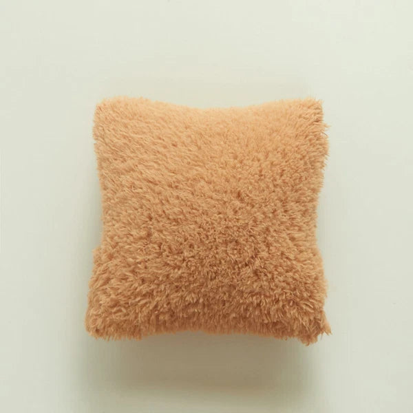 17" Fluffy Faux Fur Shaggy Pillow Case Plush Cushion Cover Sofa Bed Home Decor