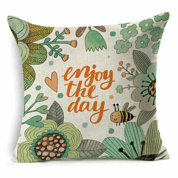 Cover Home Future Decor Waist Pillow Letter Case Cushion Sofa