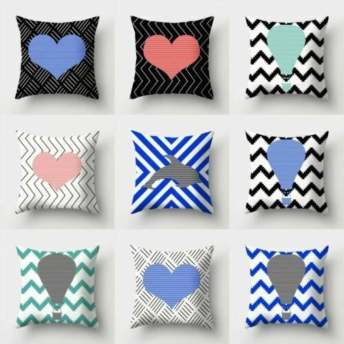 18inch Polyester Strange Fashion Pillow Case Cover Home Waist Sofa Cushion Decor