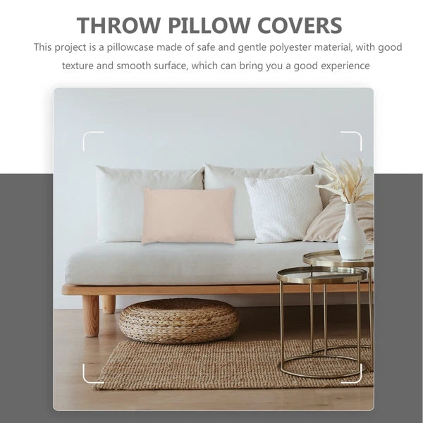 2 Pcs Waterproof Throw Pillowcase Body Cover Sofa Cushion Covers