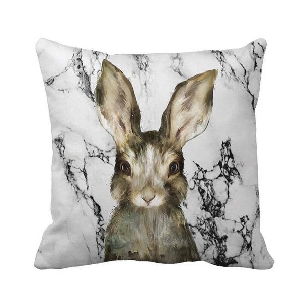 Easter Festival Rabbit Pillow Case Sofa Bed Home Decoration Cushion Waist Cover