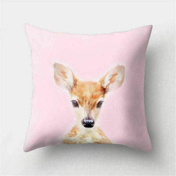 Decor Cushion Pink Throw Cover Case Cute Sofa Cover Animal Home Pillow