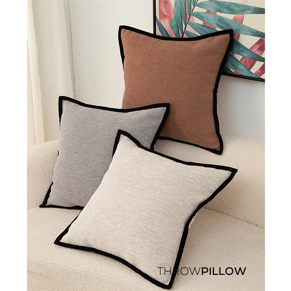 20"x20" Vintage Chenille Fabric Throw Pillow Covers Sofa Bed Cushion Cover Case