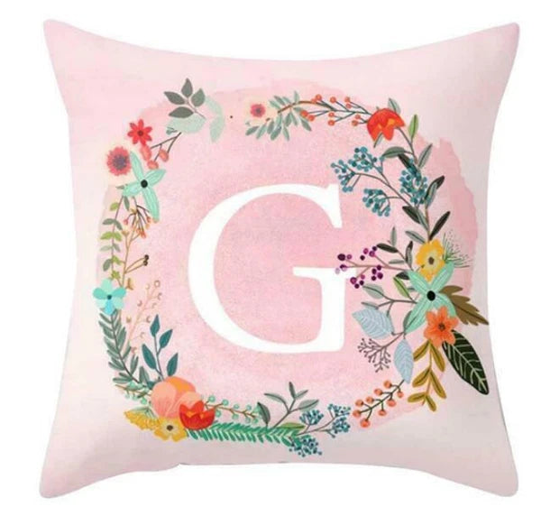 18inch Pink Letters Pillow Case Throw Sofa Home Decor Cushion Cover