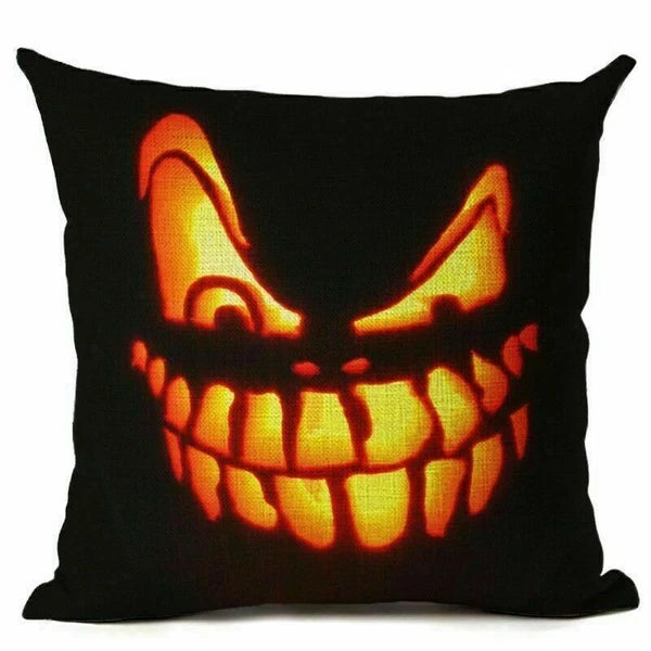 Decor Cushion Hallween Sofa Cover Cover Pumpkin 18"*18" Pillow Pillow Home Case