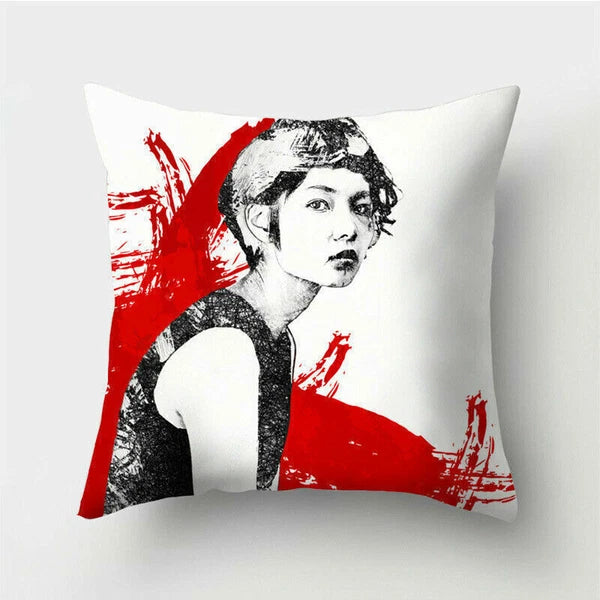 18'' Polyester Abstraction Sofa Pillow Case Cover Throw Waist Cushion Cover