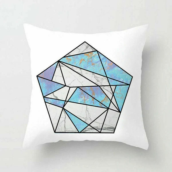 Polyester Geometric Sweet Pillow Case Sofa Waist Home Cover Cushion Decor 18"